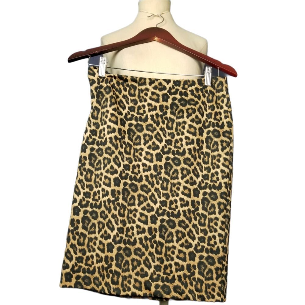 Michael Kors Leopard Pencil Skirt Indy Sleaze Grunge Boho Mobwife Sexy S